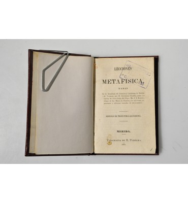 Lecciones de metafísica