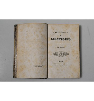 Histoire secrète du directoire 