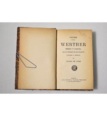 Werther. Hermán y Dorotea.
