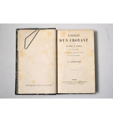 Paroles d´un croyant