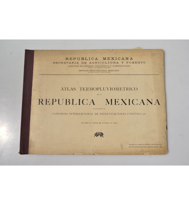 Atlas termopluviométrico de la República Mexicana 