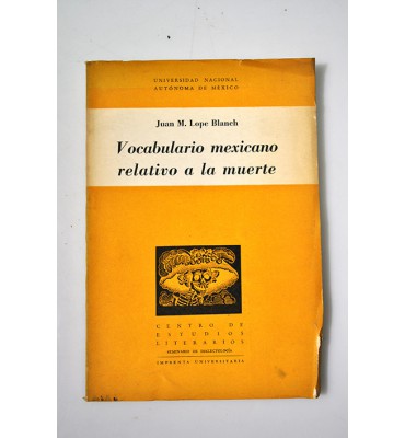 Vocabulario mexicano relativo a la muerte 