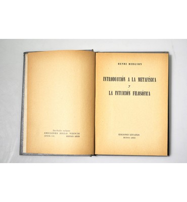 Introducción a la metafísica y la intuición filosófica 