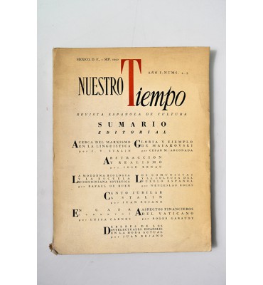 Nuestro tiempo. Revista española de cultura.