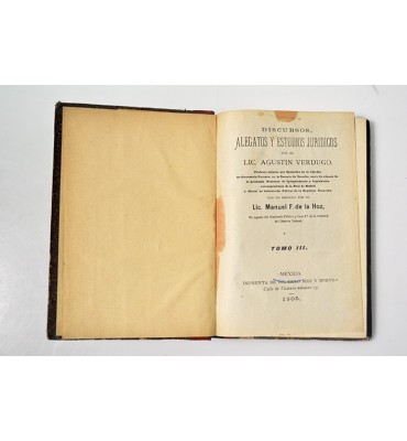 Discursos, alegatos y estudios jurídicos