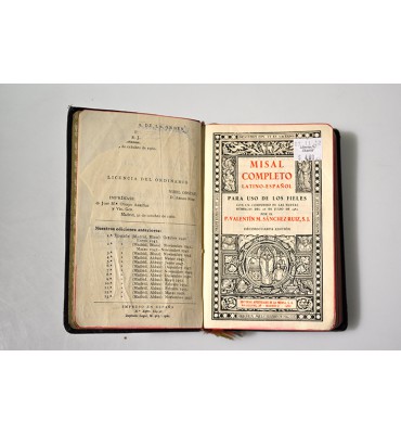 Misal completo latino-español para uso de los fieles