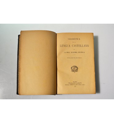 Gramática de la lengua castellana *