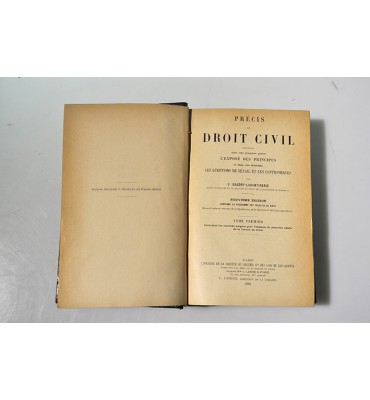 Précis de droit civil