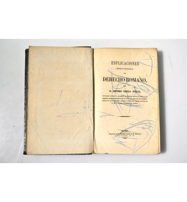 Esplicaciones históricas elementales del derecho romano 