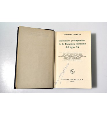 Diecinueve protagonistas de la literatura mexicana del siglo XX 