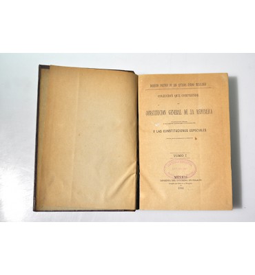 Colección que comprende la Constitución General de la República 
