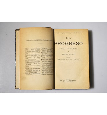 El progreso. Su ley y su causa.