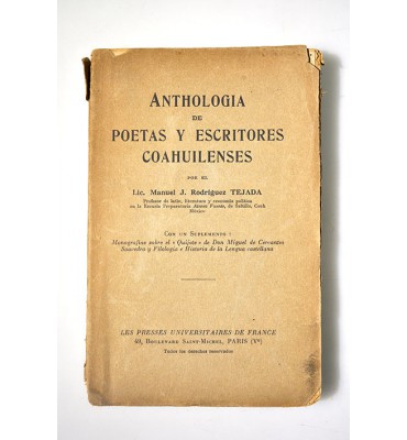 Anthología de poetas y escritores coahuilenses  *