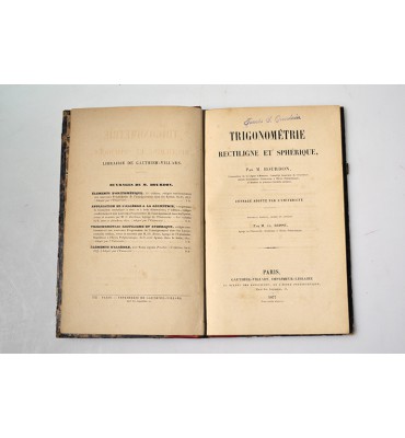 Trigonométrie rectiligne et sphérique *