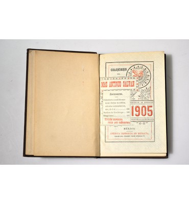 Calendario del más Antiguo Galvan 1905