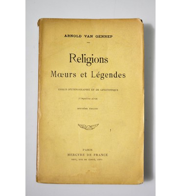 Religions moeurs et légendes