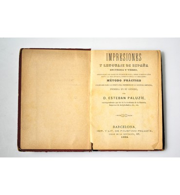 Impresiones y lenguaje de España en prosa y verso
