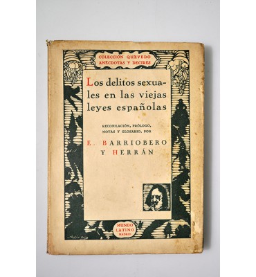 Los delitos sexuales en las viejas leyes españolas