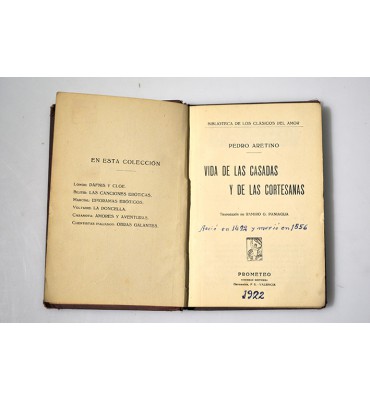 Vida de las casadas y de las cortesanas