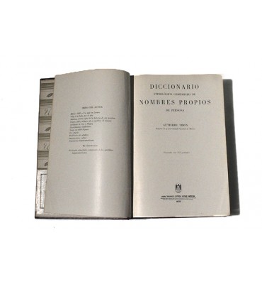 Diccionario etimológico comparado de nombres propios de persona