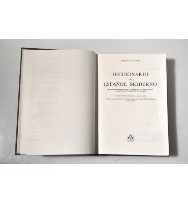 Diccionario del español moderno 