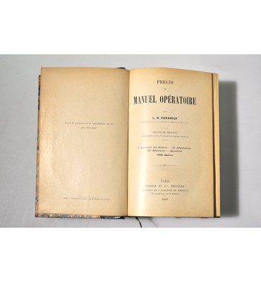 Précis de Manuel Opératoire*