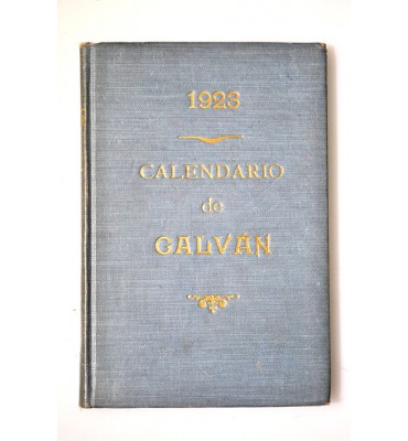 97 Calendario de Mariano Galván Rivera para el año de 1923