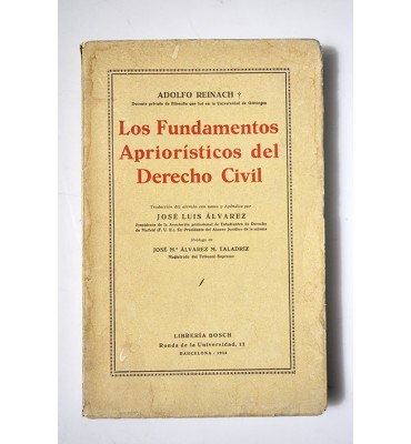 Los fundamentos apriorísticos del Derecho Civil 