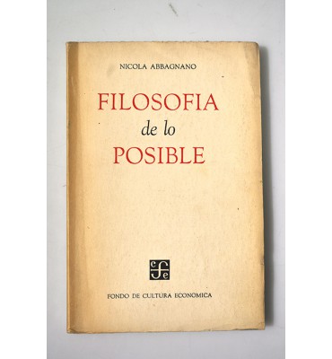 Filosofía de lo posible *