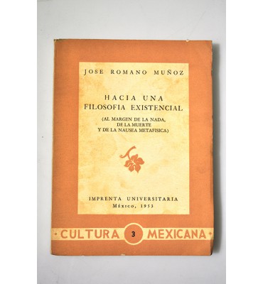 Hacia una filosofía existencial 