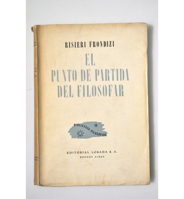 El punto de partida del filosofar *