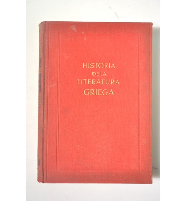 Historia de la literatura griega 