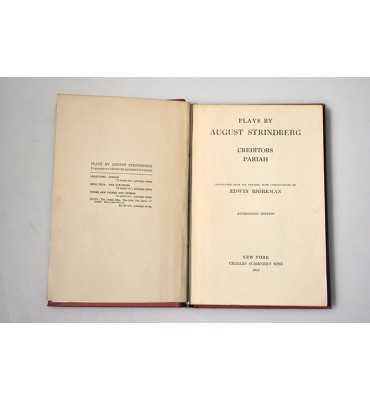 Plays by August Strindberg. Creditors Pariah