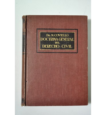 Doctrina General del Derecho Civil 
