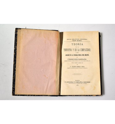 Teoría de la tentativa y de la complicidad, ó Del grado en la fuerza física del delito.