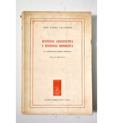 Sentencia constitutiva y sentencia dispositiva