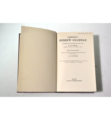 Gesenius' hebrew grammar