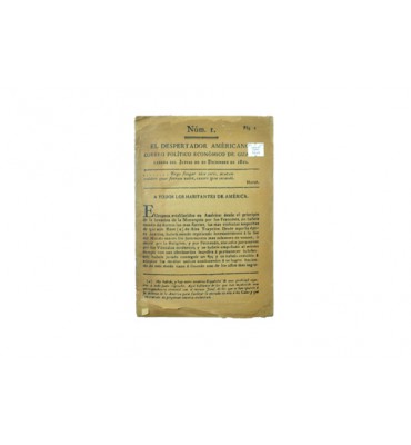 El despertador americano. Laxara del jueves 20 de diciembre de 1810.