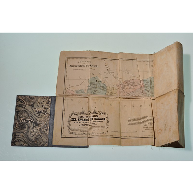 Carta corográfica del Estado de Oaxaca y de su capital y alrededores