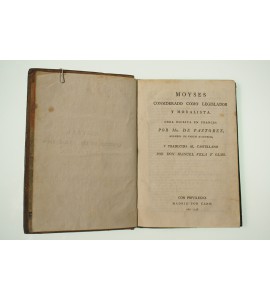 Moyses considerado como legislador y moralista