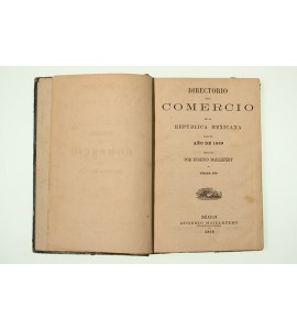 Directorio del comercio de la República Mexicana para el año de 1869  **