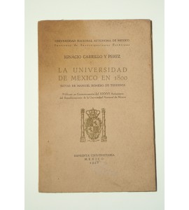 La Universidad de México en 1800