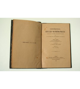 Conférences Sur les Mathématiques faites au congrés de mathématiques tenu a l ´ occasion de l ´exposition de Chicago