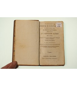 Elementary Philosophie in adolescentium usum  ex probatis auctoribus
