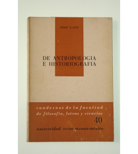 De antropología e historiografía