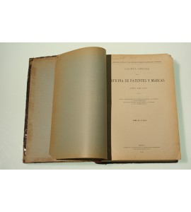 Gaceta oficial de la Oficina de Patentes y Marcas año de 1911