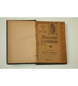 Almanaque Guadalupano para el año de 1934