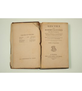 Les vies des hommes illustres de Plutarque