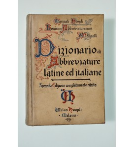 Dizionario di abbreviature latine ed italiane
