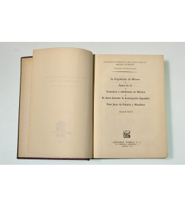 Documentos inéditos o muy raros para la Historia de México. La inquisición de México. La inquisición de México, Autos de fe, Tumultos y rebeliones en México, El clero durante la dominación Española, Don Juan de Palafox y Mendoza. *